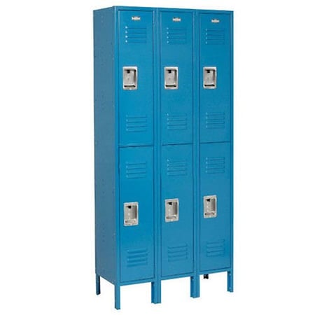 Global Industrial 36 in W, 12 D, 78 in H, Blue 254124BL